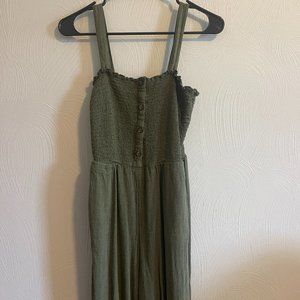 Hollister Smocked Jumpsuit, S